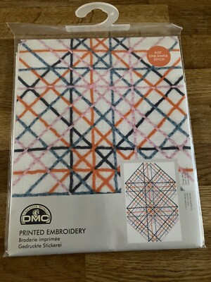 DMC BEDRUCKTES STICKSET - GEOMETRIEREGELN - RECHTE WINKEL BRANDNEU