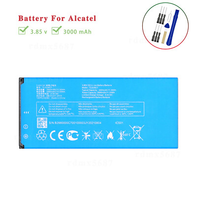 New Battery For Alcatel VOLTA 5002R TLi028C1 TLi028C7 3000mAh Replacement + Tool