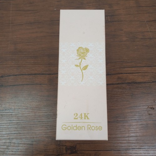 Künstliche irisierende 24K Goldene Rose | Einzigartiges Geschenk | Deko Andenken | Gebraucht - Bild 7 von 7
