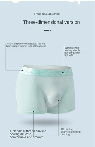 Paquete de 1/6 Ropa Interior Sexy Bragas de Seda de Hielo Boxer Pantalones Cortos Niños Calzoncillos Delgados - Imagen 10 de 26