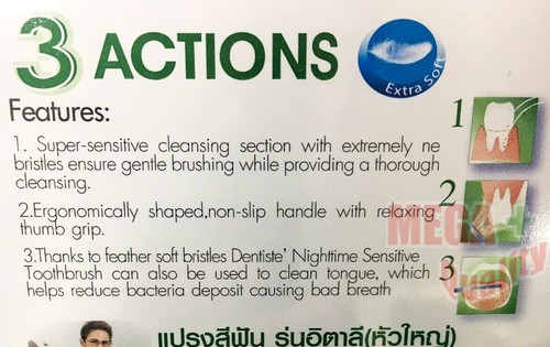 Dentiste Toothbrush Extra Soft Italy Big Bristles Deep Clean Oral Care Pack 3 - Picture 2 of 3