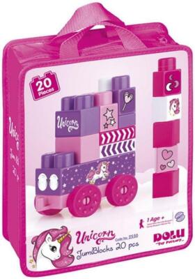 Einhorn Mega Block Set  Dolu 20 Teile, ab 24 Monaten, fördert Kreativität