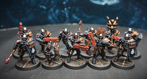 Têtes Miniatures Adeptus Arbites - Warhammer 40k Kill Team à Peindre