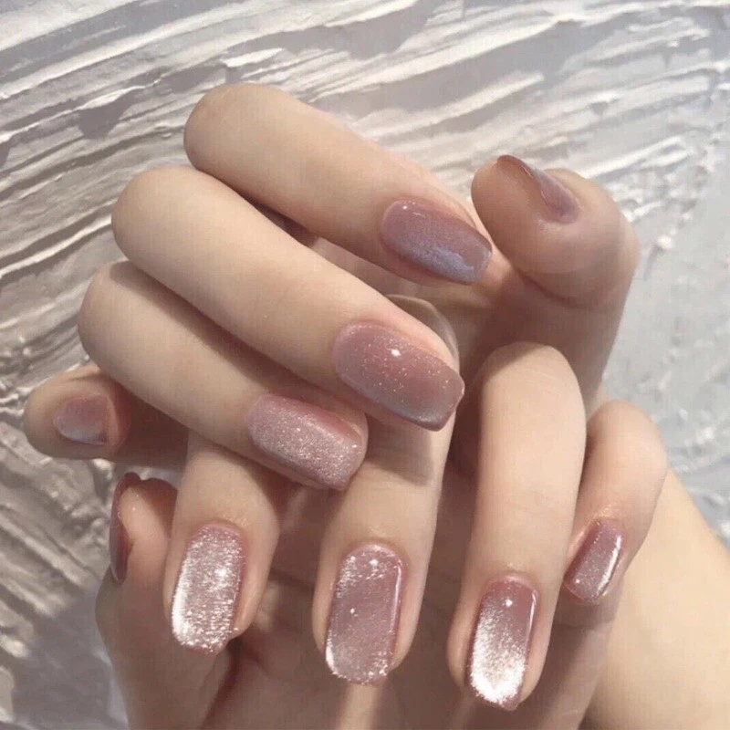 Künstliche Nägel 24p - Satin Rosé - zum aufkleben press on nails klebepads - Bild 4 von 4