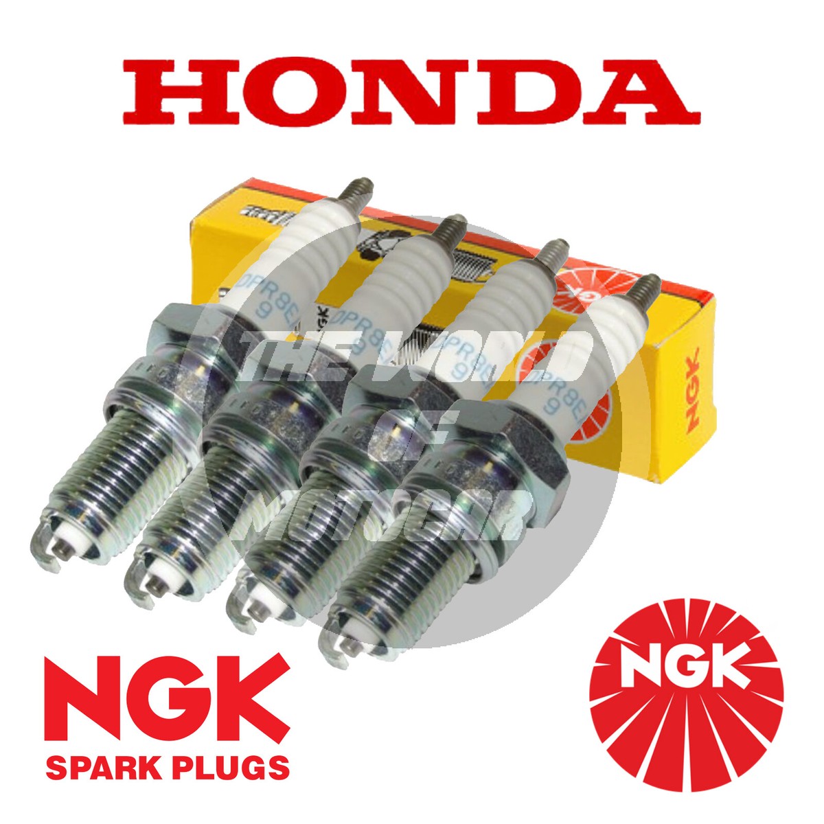 DPR8EA-9 HONDA TRANSALP 600/XL/V 1987-1999 KIT 4 CANDELE NGK X