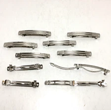 French barrette hair clip blanks 3" DIY craft supplies 10 count Vintage