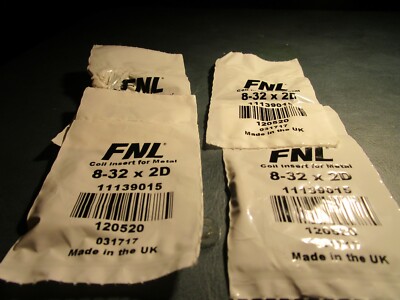 (12) #8-32 x 2D UNC 18-8 S/S Free Running Wire Insert