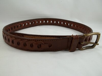 United Colors of Benetton Brown Leather Belt Size Small 36  display picture 3