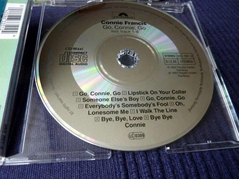 2 CDs Maxi-Singles Connie Francis - Go Connie Go & Jive Connie Jive Party Medley - Bild 4 von 4