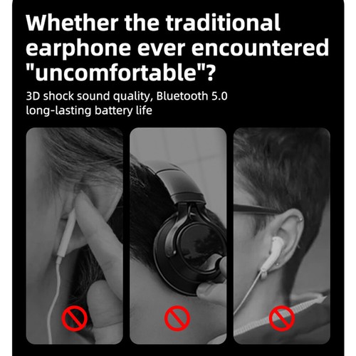 Handsfree Bluetooth Headset Bone Conduction Wireless Sports Earphone Earpieces - 第 4/16 張圖片
