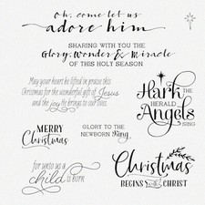 Xmas Greetings  Phrases Soft Rubber Gel Stamps Set for DIY Scrapbooking and Car