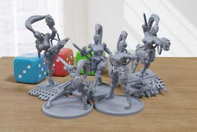 Shadowblade Assasins - 3D Printed Proxy Minifigures for Sci-Fi Miniature Tableto