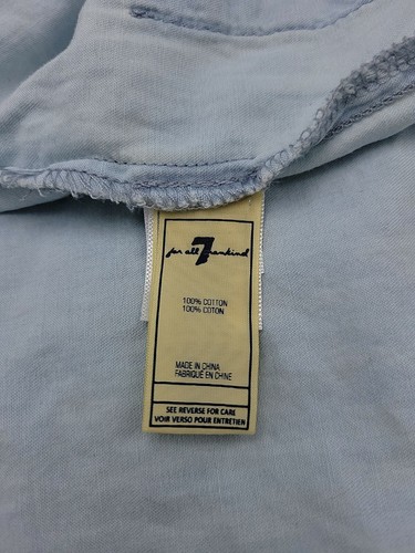 $80 Girls 7 for all mankind blue jacket size Large BX2CCC - Picture 9 of 9