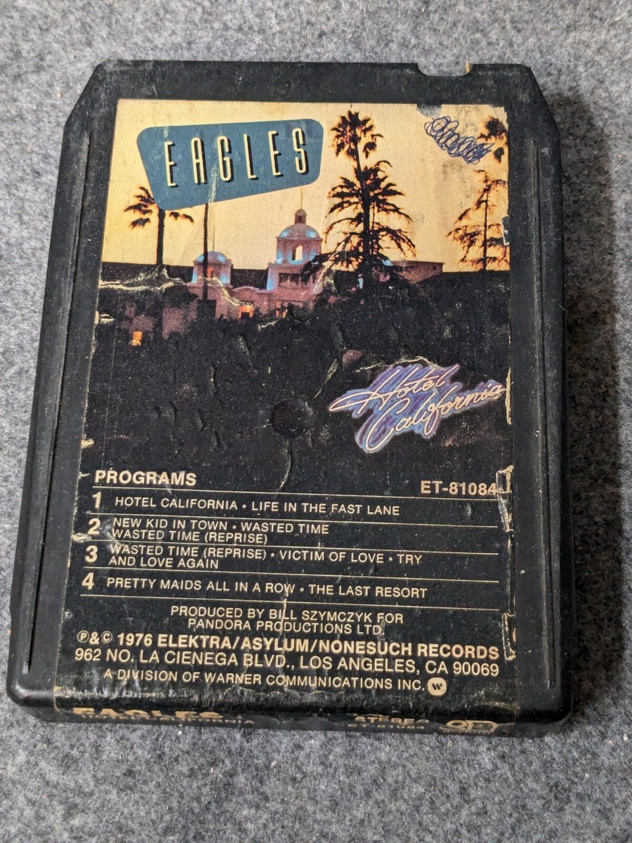 The Eagles, Hotel California (8-Track Tape, 1976, Black Cart) ET