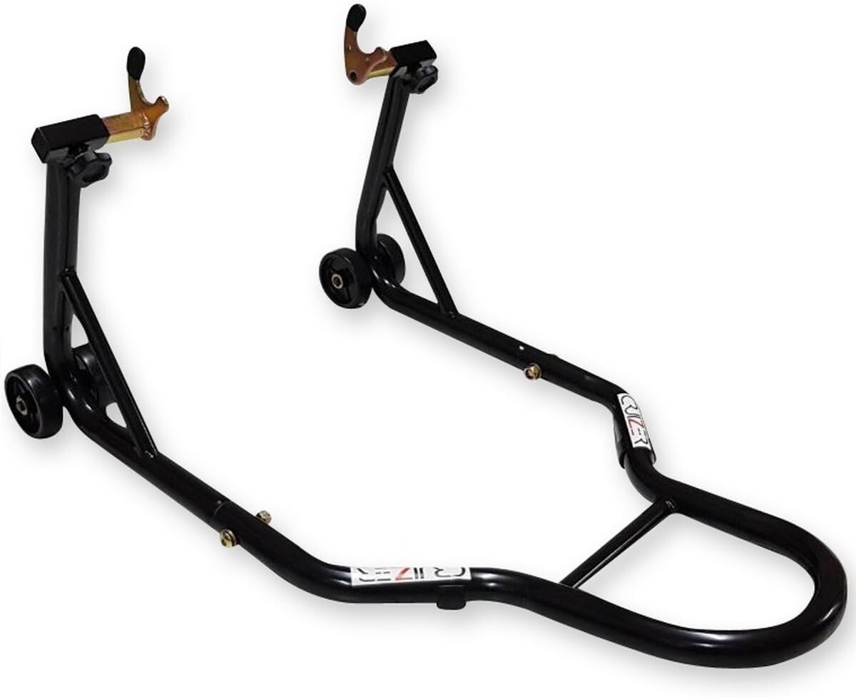 Cavalletto Posteriore Alza Moto con Attacchi a Forchetta, Regolabile, Cruizer