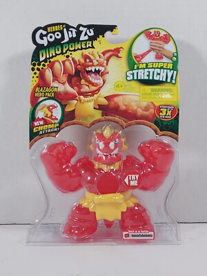New Heroes of Goo Jit Zu Dino Power Blazagon Chomp Attack Super Squishy Red