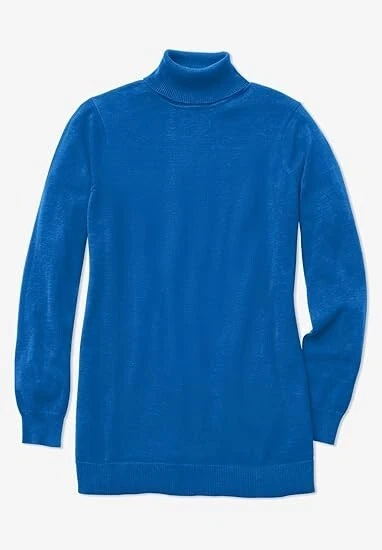 Suéter feminino Within Perfect manga longa gola alta 100% algodão novo com etiquetas - Imagem 2 de 4