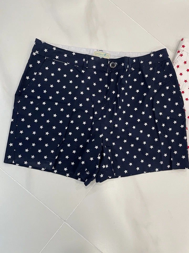 Pantalones cortos Caribbean Joe Star para mujer (lote de 2) talla 10P Foto 2 de 4