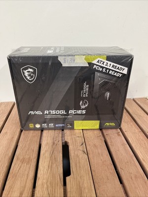 MSI - MAG A750GL PCIE 5 750W ATX 3.1 Full Modular 80+ Gold Gaming Power Supply