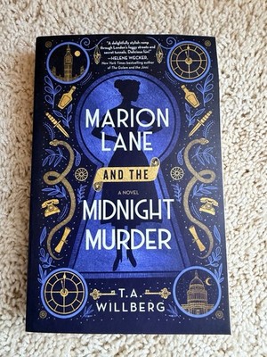 Marion Lane and the Midnight Murder by TA Willberg 2022 Hardcover Mystery Novel 