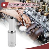 Schlagschrauber SteckschlüSsel Langlebig Werkzeug 80Mm 6-Punkt 8Mm FüR 1/2 Zoll