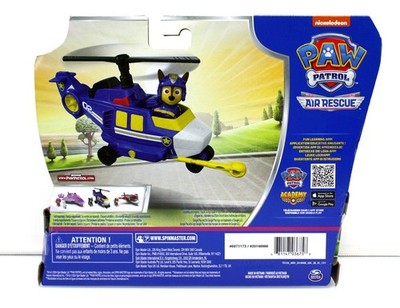 Paw Patrol CHASE Air Rescue HELICOPTER & Missle LAUNCHER + ACTION