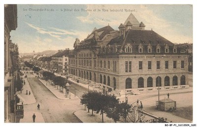 BO BFP1 0847 SUISSE - La Chaux De Fords - RATHAUS Mit Post Und Straße Hose