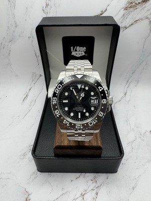 Brand New Modified Seiko Automatic GMT Watch Bruce Wayne GMT Master Style