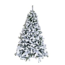 Albero di Natale REALISTICO DENZEL INNEVATO SUPER FOLTO PVC 180 210 240 270 BUD