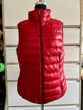 s. Oliver Daunenweste Weste Rot Burgund Gr. 42 leicht tailliert RV Taschen