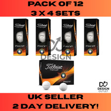 Titleist Pro V1 Golf Balls - 12 Balls Total! - 3 Balls x 4 Packs - New Boxed