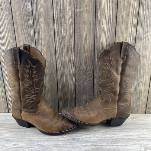Ariat Ladies Heritage Western R Toe Boot Brown Leather 10001021 (15725) Size 8.5 - Picture 7 of 17