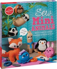 Sew Mini Animals Klutz Craft Kit 8" Length x 1.5" Width x 9" Height