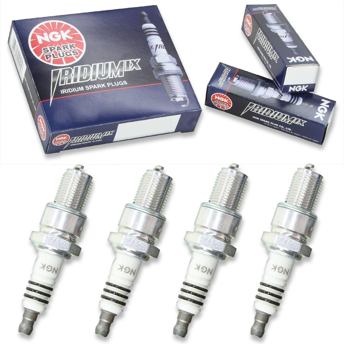 4pcs 84-88 Yamaha ET340 Enticer 340 NGK Iridium IX Spark Plugs 338cc 20ci lz