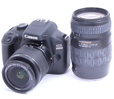 Canon eos 4000D T100 Dslr w EF-s 18-55mm III 70-300mm lenses Digital Camera