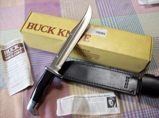 Buck Knife USA Model # 120 The General 1987 UNUSED W/Original Box Sheath Papers!