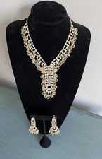 Intricate JULIANA D&E Clear Rhinestone Cha Cha Waterfall Necklace & Earrings Set