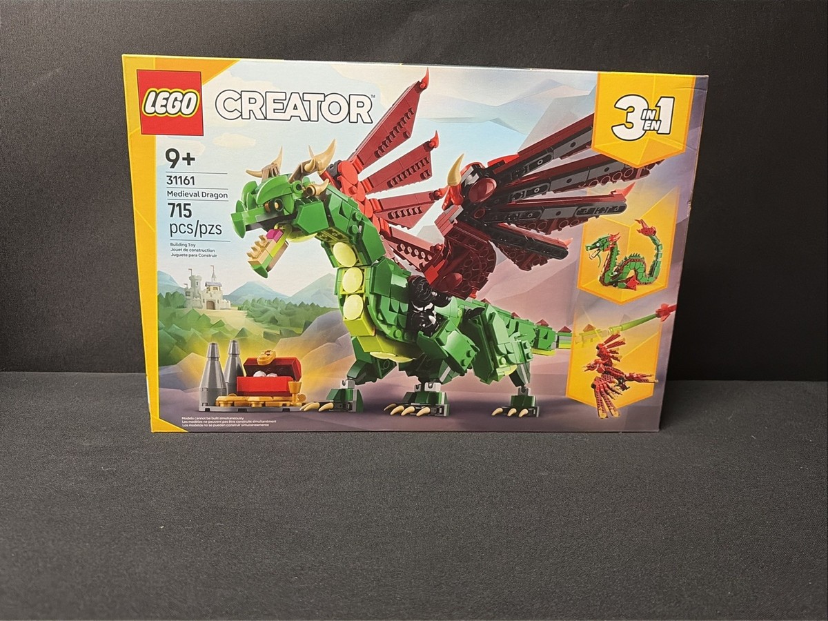 New Sealed: LEGO® Creator Medieval Dragon, 3-in-1 31161
