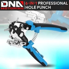 2.0-4.5 Adjustable Precise Punching V-Shaped Cutting Edge Steel Hole Punch Blue