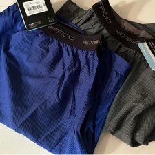 Men’s ExOfficio Boxers 2 Pk Gray/ Royal - Size Large NWT