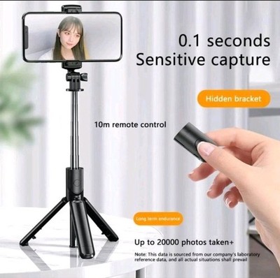 Selfie Stick With Bluetooth Remote For Mobile Phone *NEU*