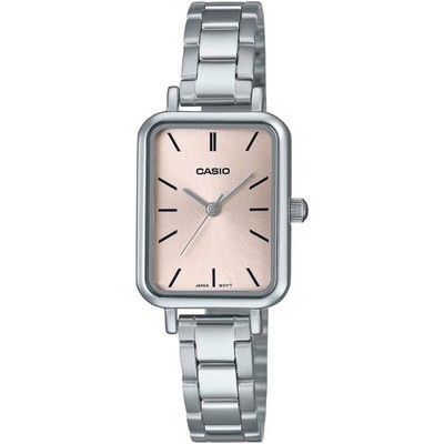 Casio Women s Watch Quartz Pink Dial Silver Tone Steel Bracelet LTP-V009D-4EUDF