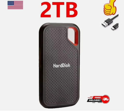 external hard drive2TB High Speed Capacity Solid State Usb3.2 Laptop Mac And PC