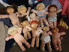 Lot 10 TLC Cabbage Patch Dolls Various Head molds Need Cleaned Up AS IS.
