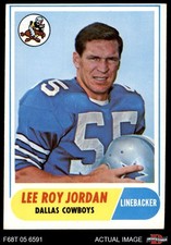 1968 Topps #207 Lee Roy Jordan Cowboys Alabama 4 - VG/EX
