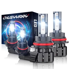 For Dodge Grand Caravan 2005-2007 - 4X 6000K LED Headlight + Fog Light Bulbs