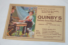 Vintage 1940's Recipe Booklet Quinby's Dairy Advertisement Hamburg Buffalo NY