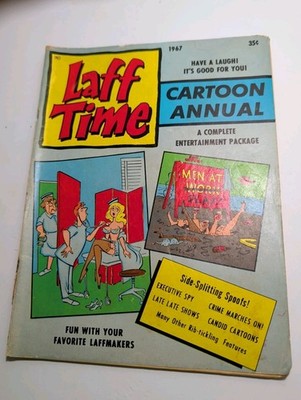 Vtg Laff Time Cartoon Annual 1967 Crestwood Publishing Silver Age Humor Gag Mag