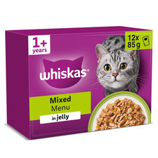 Whiskas 1+ Mixed Selection in Jelly 48 x 85 g Pouches, 1.02 kg (Pack of 4)  5.79 per kilo