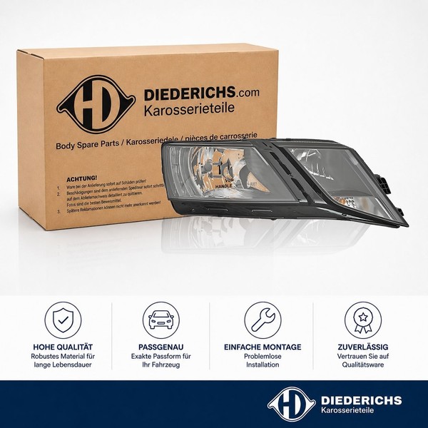 Hauptscheinwerfer Rechts Diederichs 7832182 FÜR Skoda Frontscheinwerfer-image